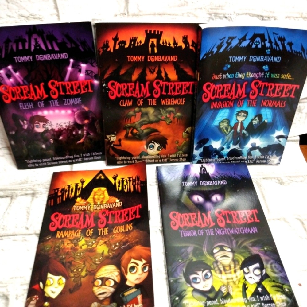 Scream Street kids/youth zombie book 4,6,7,9, & 10